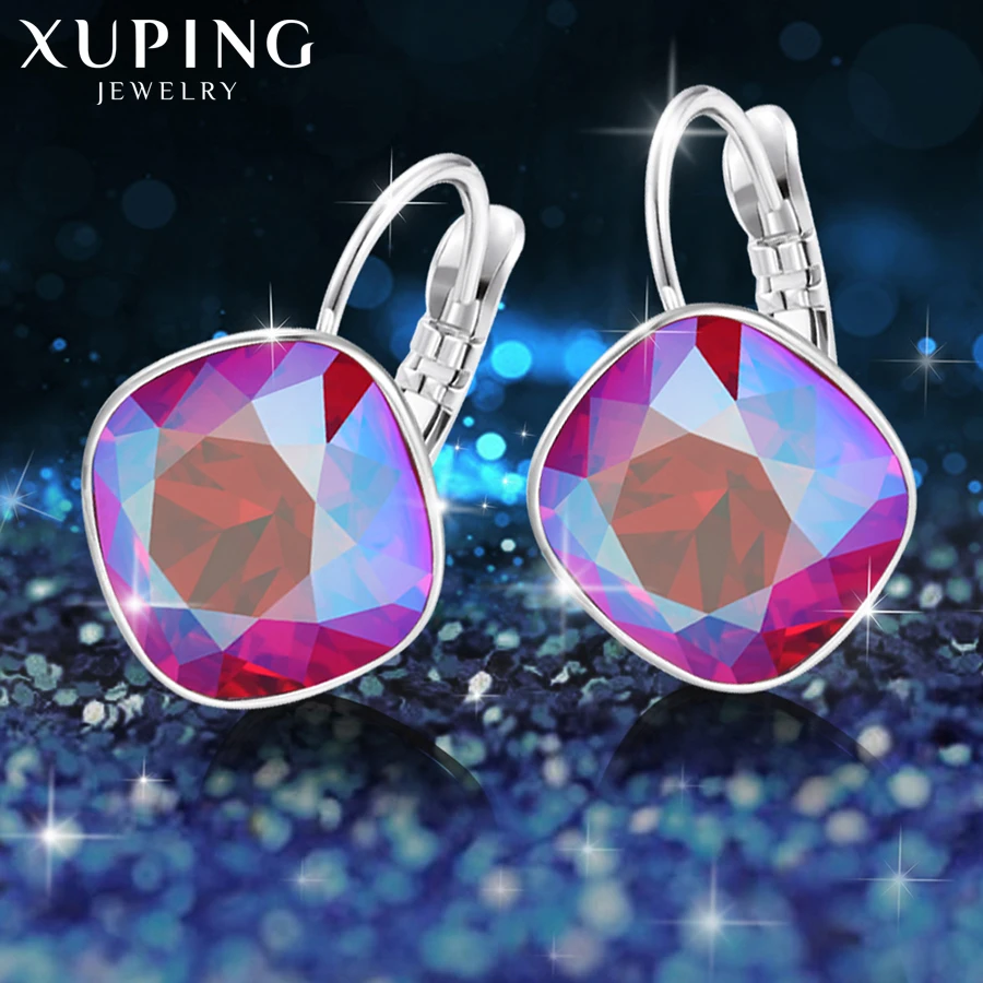 Xuping новые ювелирные изделия обруч женские серьги кристаллы от Swarovski особый, популярный старинные вечерние подарки M73/M74/M75-20354