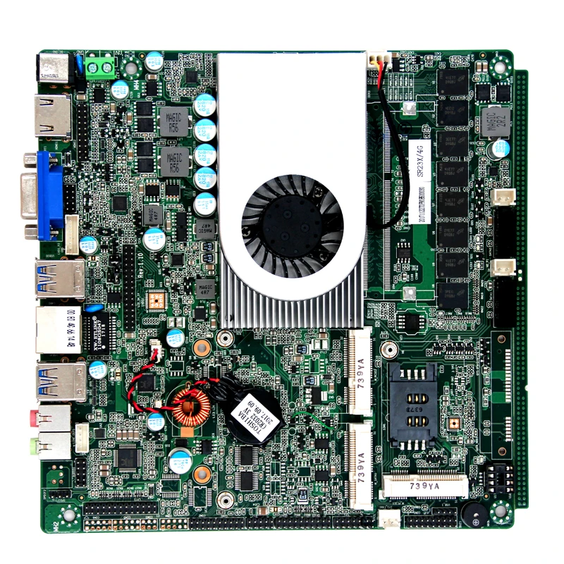 Mini itx материнская плата на борту 4 ГБ памяти с Intel core i5 4200U процессор 6 com