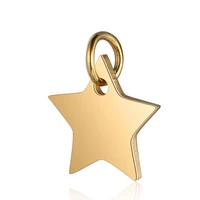 30pcslot stainless steel gold color love hearts star charms pendants for making necklace bracelet