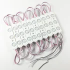 100 шт.лот постоянный ток 2835 впрыскиваемая светодиодная модульная линза 160 градусов 12 В постоянного тока 1,5 Вт Водонепроницаемая рекламная лампа холодный белый