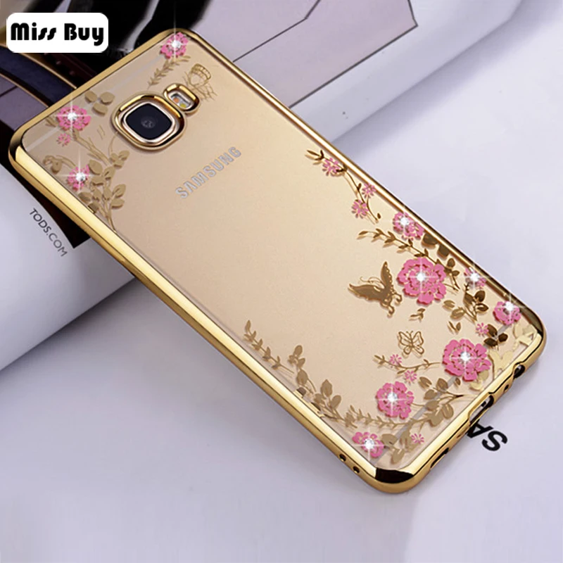Роскошный цветок силиконовый чехол для samsung Galaxy c10 C7 C8 C5 C9 Pro задняя крышка s10 Lite J4 J6
