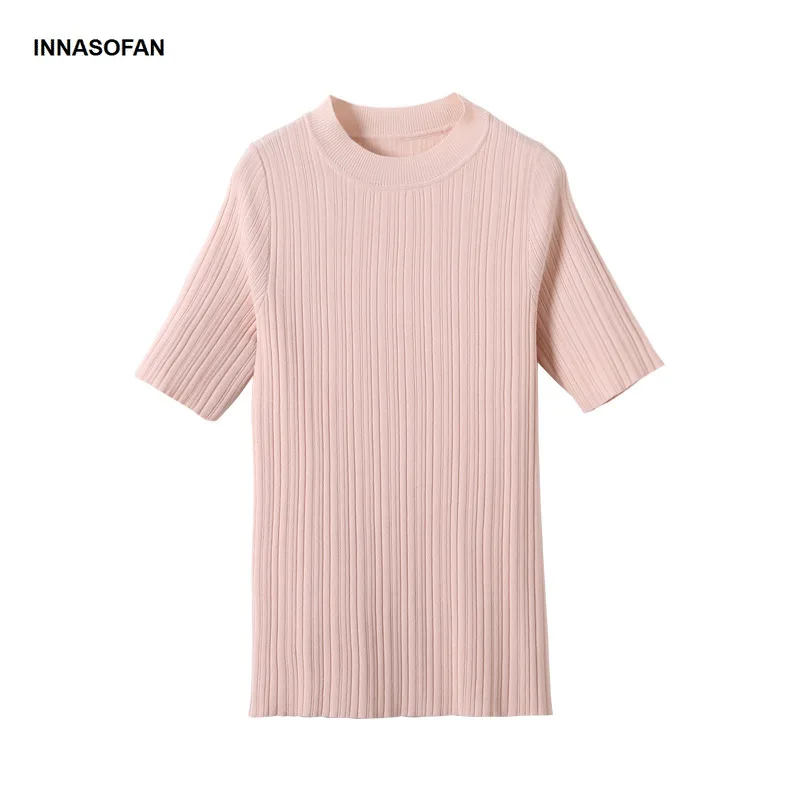 INNASOFAN женский свитер весенне-летние трикотажные изделия Евро-американская мода с