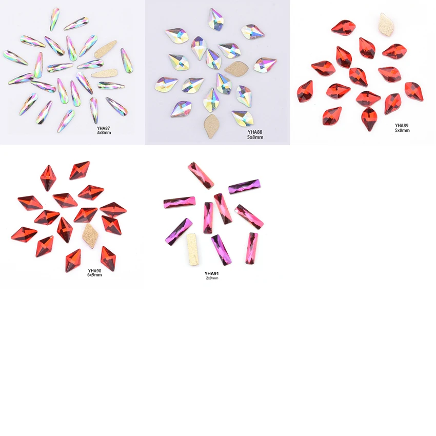 10 шт. Блестящие кристаллы 3d дизайн ногтей плоская задняя Стразы для украшения