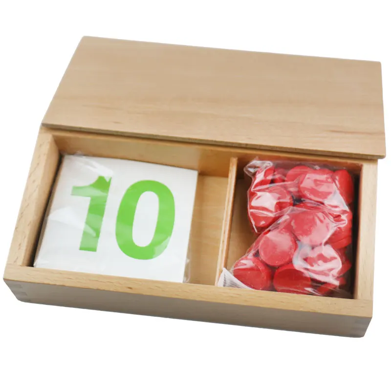 Деревянные раннего образования Монтессори математические игрушки чипы игры