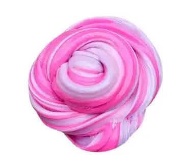 C pink white DIY Fluffy Slime Box Soft Light Clay Modeling Polymer Slime Supplies Clay Sand Dynamic Plasticine Toys Tool Kit Boys/girls gift - Цвет: C pink white