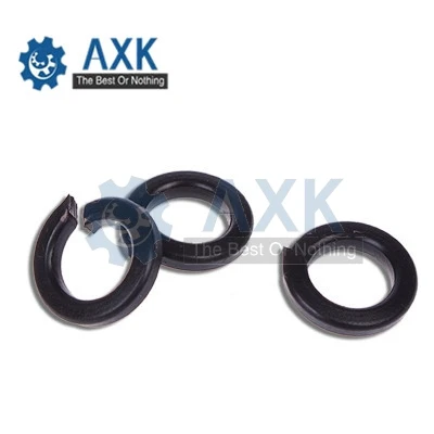 

Washer Gasket Ring Carbon Steel Spring Black M1.6 M2 M2.5 M3 M4 M5 M6 M8 M10 M12 Oxide 100pcs Din127 Split Oxidation