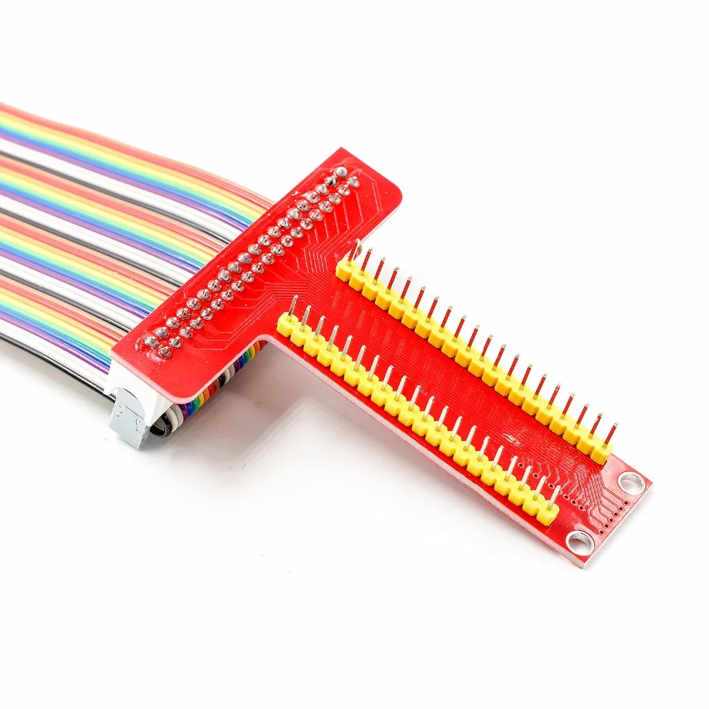 T тип GPIO Плата расширения + 40P кабель для Raspberry Pi плата | Электронные компоненты и