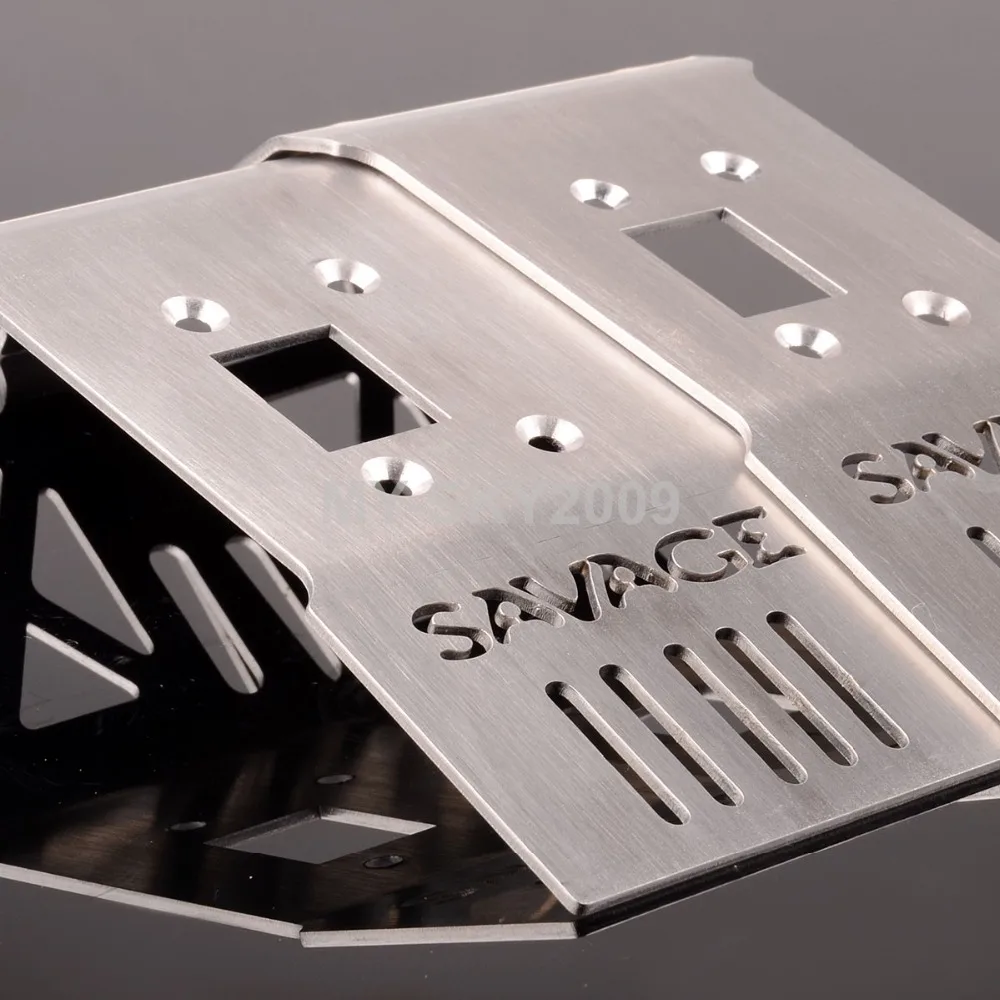

Stainless Steel Front & Rear LOWER SKID PLATE For RC HPI SAVAGE FLUX HP XL 4.6 5.9