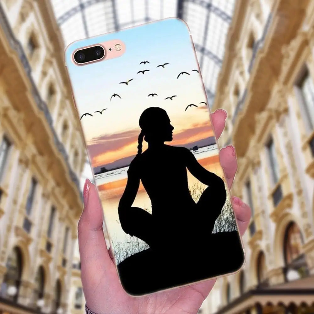 Мягкие Защитные чехлы для Apple iPhone X XS Max XR 4 4S 5 5C 5S SE 6 6S 7 8 Plus занятия аэробикой йогой |