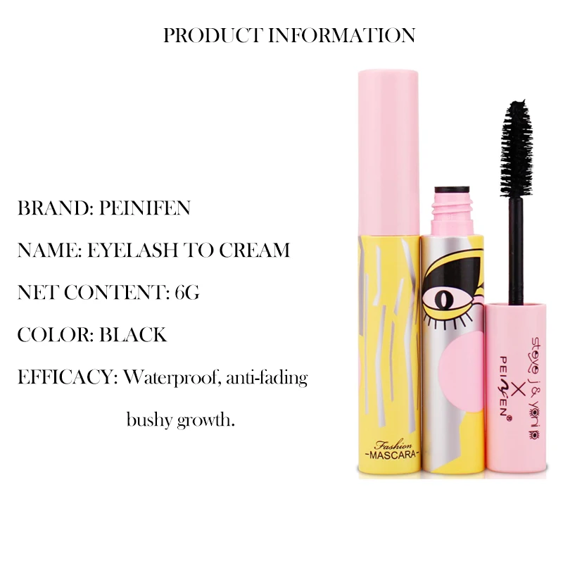 Тушь для ресниц 3d стойкая Водостойкая тушь ресниц|mascara makeup|black mascarabrand mascara |