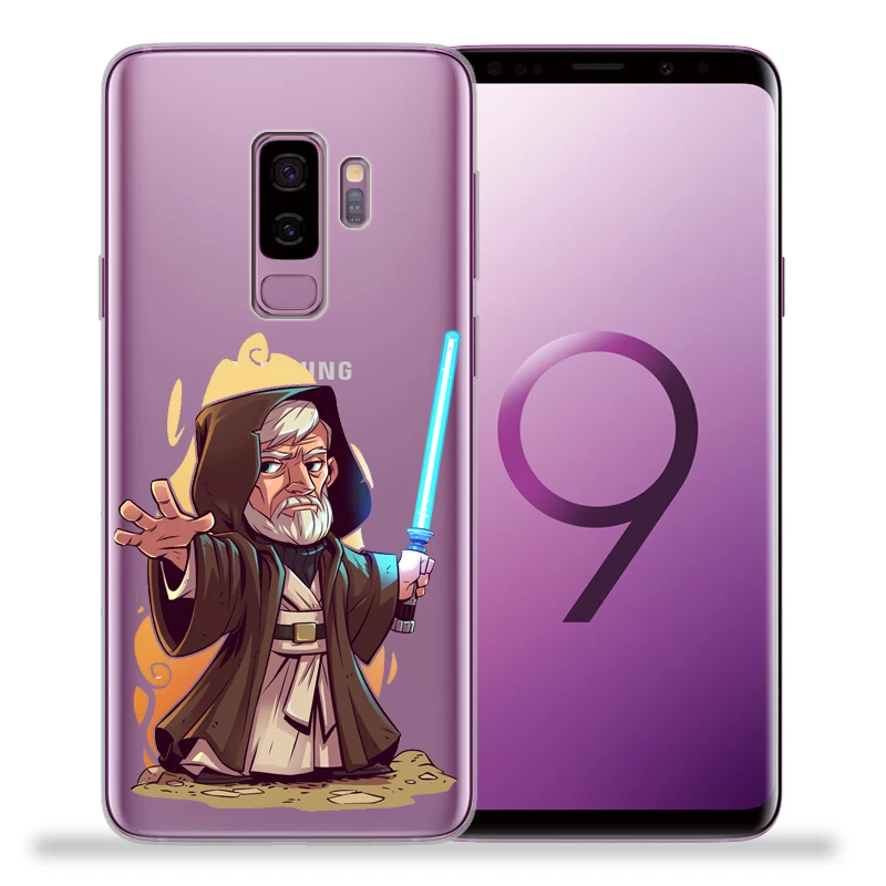 Звездные войны для крышки samsung Galaxy S9 S8 S10 плюс S7 S6 край S10 Lite Примечание 8 9 Дарт Вейдер R2-D2 йода Мягкая Обложка Etui
