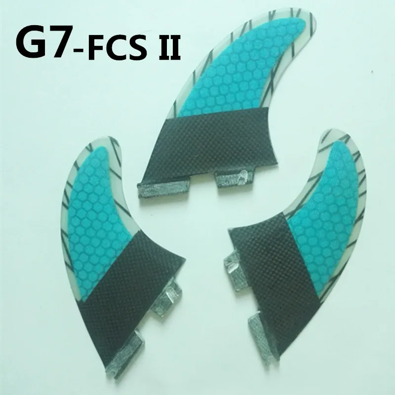 FCS II G7 Srfda FCS/FCS II/плавник для серфинга, Future дизайн серфинга плавники/G7 Размер L с стекловолокна мед гребень материал(три-набор - Цвет: FCS II G7