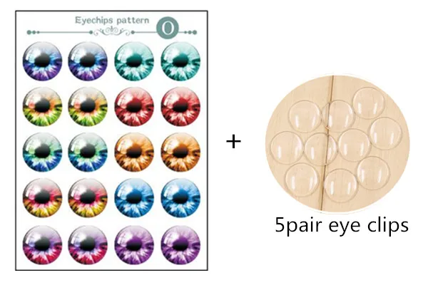 5 пар/партия цветные стеклянные кукольные чипы для кукол | Игрушки и хобби