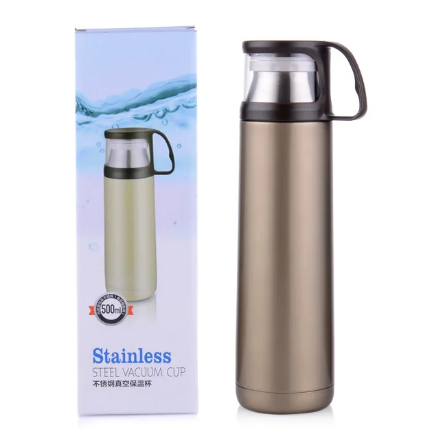 Бизнес вакуум бутылка для воды из нержавеющей стали с CUPS Дамы Дети Спорт на