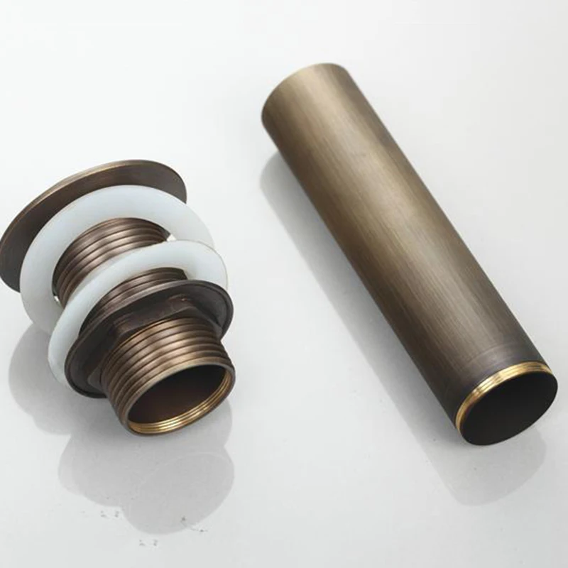 Высококачественный Слив для ванной комнаты KEMAIDI Ретро Антикварный латунный