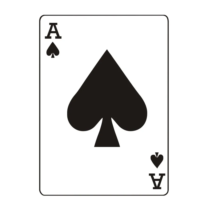 Poker Ace Of Spades наклейки на стену для игровой комнаты новый дизайн выдолбленные ПВХ