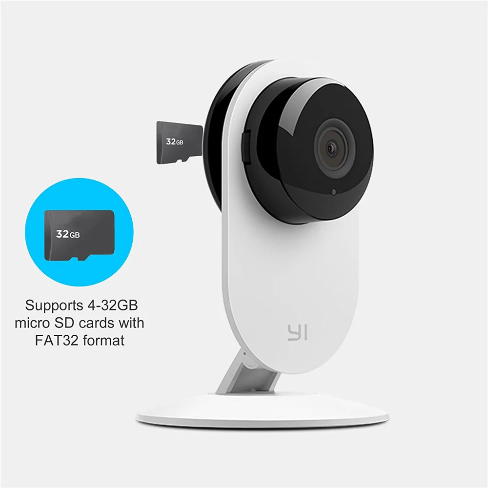 Домашняя камера YI Home Camera 720p 2PCS Pack 111° широкоугольный объектив Двухсторонняя