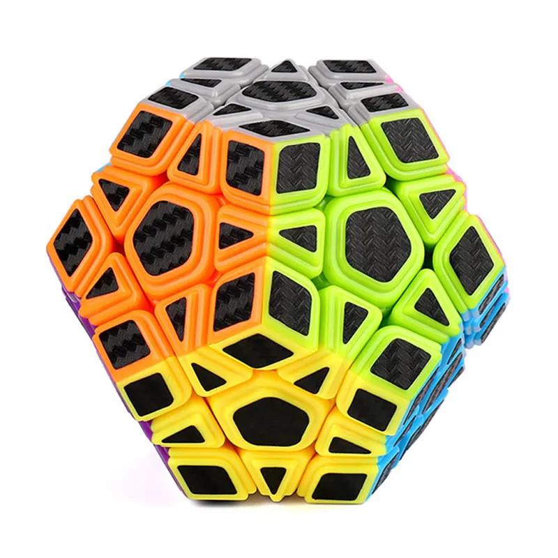 MoYu наклейка из углеродного волокна Megaminxeds магический куб набор Dodecahedron оптом