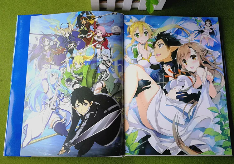 Меч искусство онлайн Сан Арт КНИГА Kirito Yuuki Asuna Fanart каталог брошюры иллюстрации