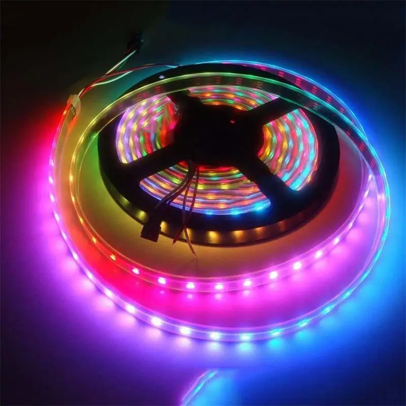 1 м 60 светодиодный s WS2812B 5050 RGB полосы светильник белый корпус лампы вечерние
