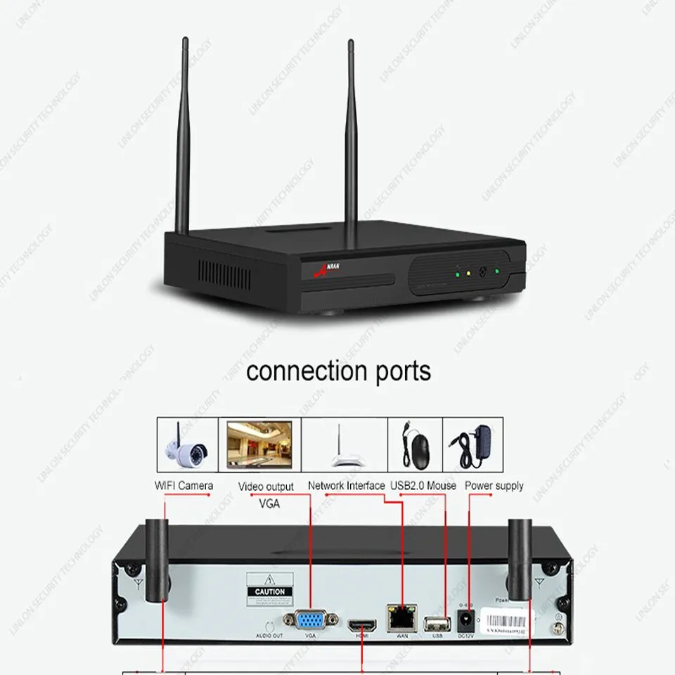 ANRAN CCTV 4CH Wifi NVR 720P Network Plug Play 48 IR Waterproof Outdoor Wireless IP Camera Video Security System With 1TB HDD on - Система видеонаблюдения ANRAN CCTV 4CH Wifi NVR 720P Network Plug Play с 48 IR водонепроницаемыми камерами на беспроводной I
