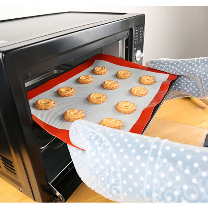 Коврик для выпечки из стекловолокна 3 размера антипригарный коврик термостойкая