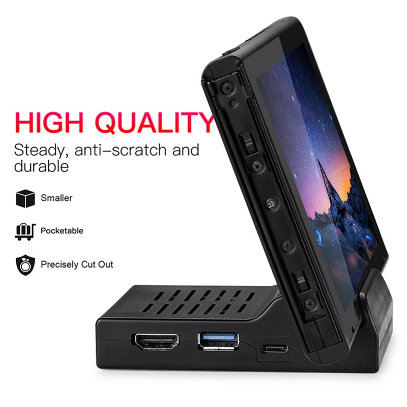 Док станция для телевизора с охлаждением из АБС пластика Type C поддержка 4K видео USB