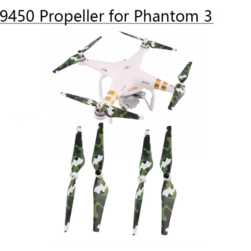 4 шт. 9450 самоблокирующийся Пропеллер для камеры DJI Phantom 3 2 3A P 3S Запчасти дрона