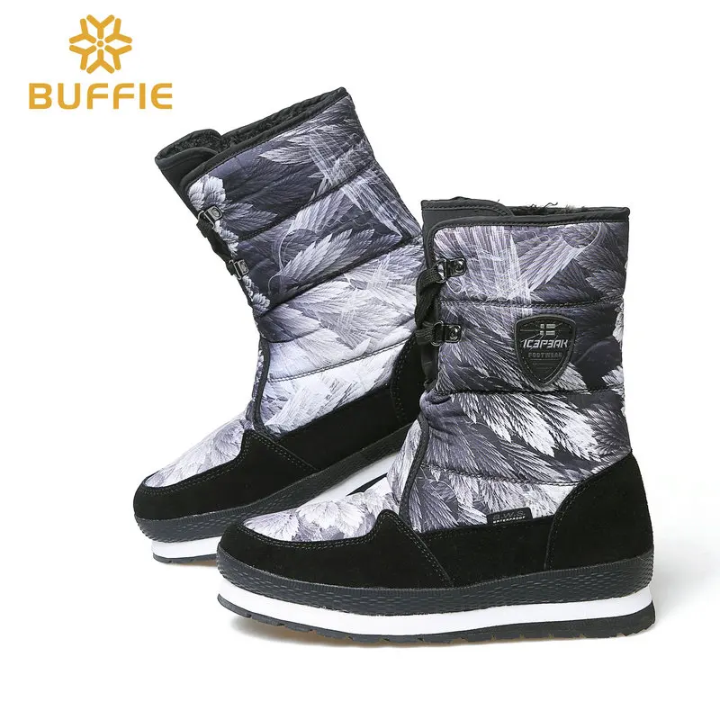 Женская обувь водонепроницаемые зимние ботинки женские брендовые теплые
