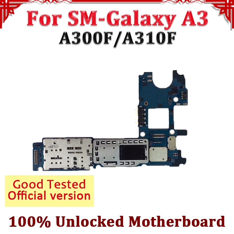 Материнская плата TDHHX полностью разблокированная для Samsung Galaxy A3 A300F A310F