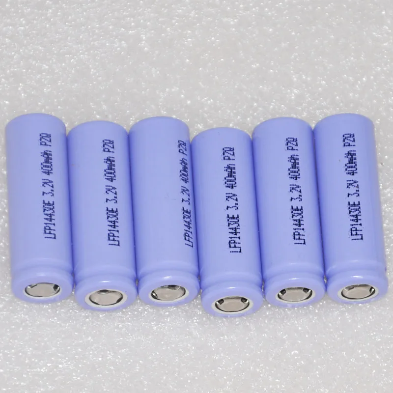 6 шт. IFR 3 2 V 14430 батарея 400mah перезаряжаемая LiFePO4 литий ионная для фонарика камеры