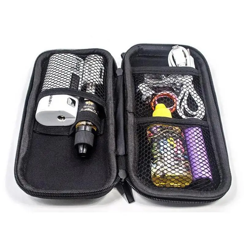 Simple Black Earphone Bags Portable Box Carrying Bag Case Zipper Earbuds Headset Headphone Storage Cover | Электроника