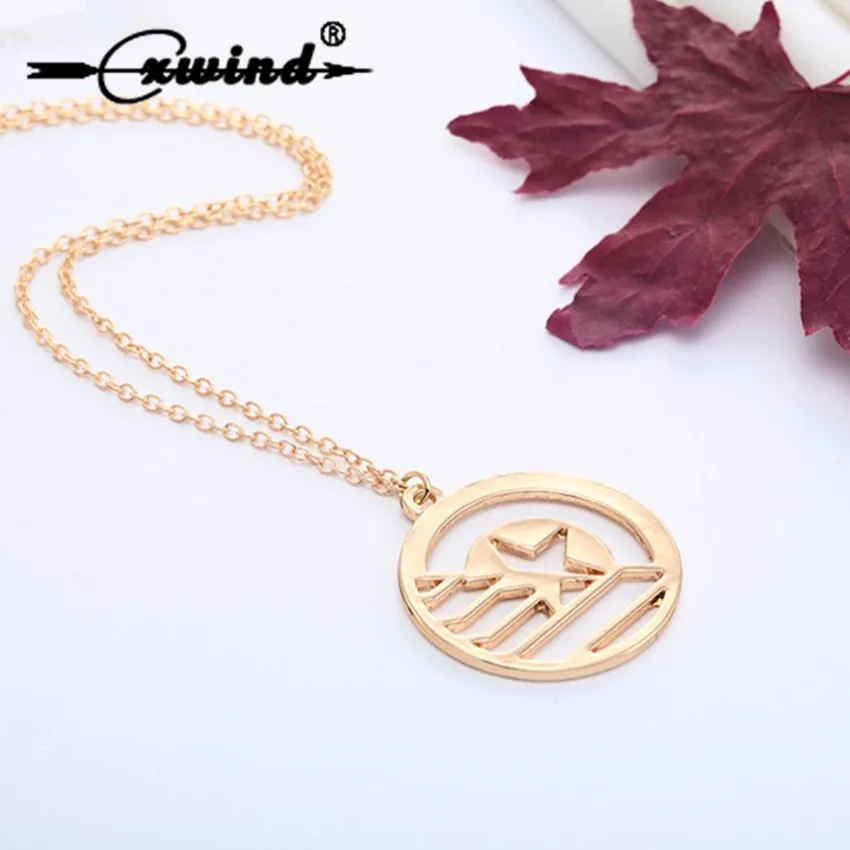 Cxwind Jewellery стуцкая Капитан Америка солдат Вдохновленный символ Цепочки и ожерелья