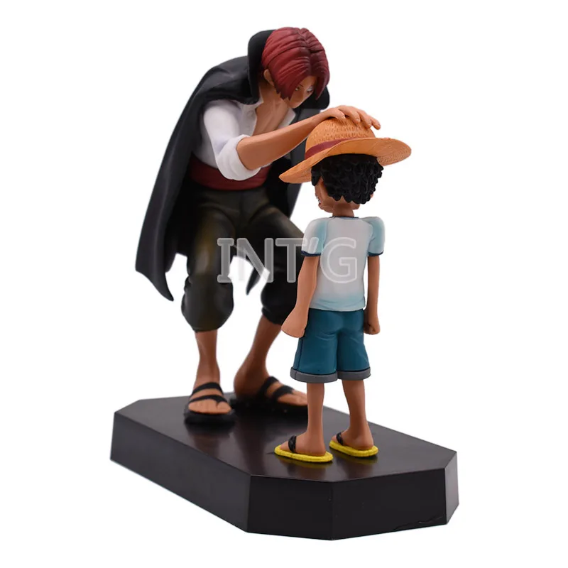 6 &quot15 см аниме цельная соломенная шляпа Луффи красные волосы Shanks ПВХ фигурка