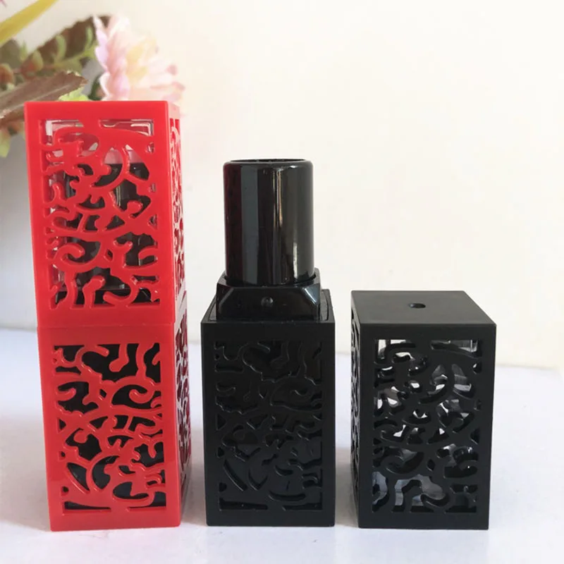 Empty Cosmetic Containers Lipstick Tube with Hollow Carved Tubes DIY 12.1mm Cream Jars Refillable Packaging | Красота и здоровье
