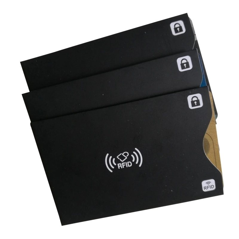 50Pcs/Lot RFID Blocking Sleeve Aluminium Foil Cards Protector Identity Theft Prevention Shielded | Безопасность и защита