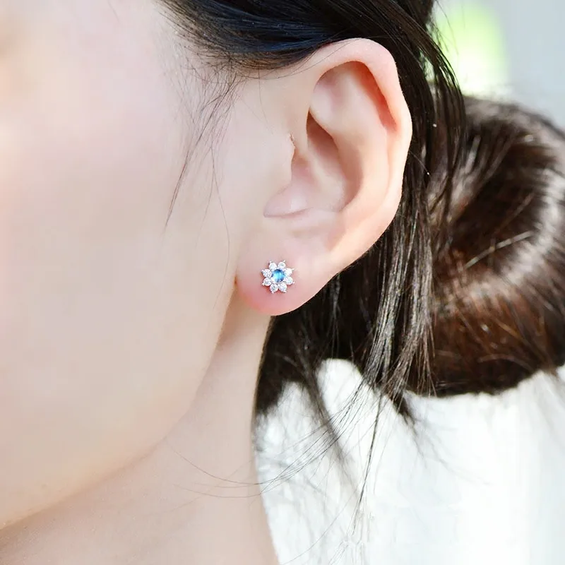 Женские серьги из серебра 925 пробы с натуральным лунным камнем|earrings for|earrings for