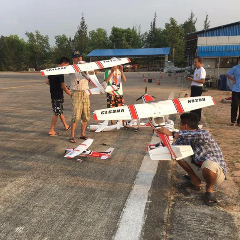 Радиоуправляемые самолёты cessna 182 RTF радиоуправляемые 2 4 ГГц 6CH EPO фиксированный