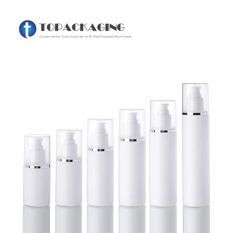 100/120/150/200 мл бутылка с насосом для лосьона белая пластиковая упаковка шампуня
