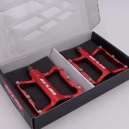 Red GUB GC008 MTB горный велосипед педали из алюминиевого сплава - Цвет: Red
