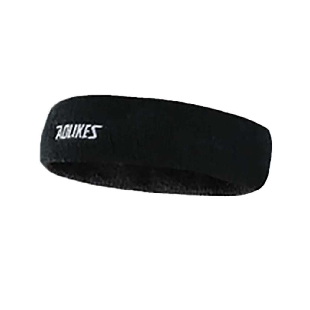 Мужская и женская спортивная лента для бега одноцветная повязка на голову из