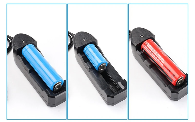 3,7 V 18650 зарядное устройство литий-ионный аккумулятор USB независимая зарядка портативная электронная сигарета 18350 16340 14500 зарядка аккумулятора
