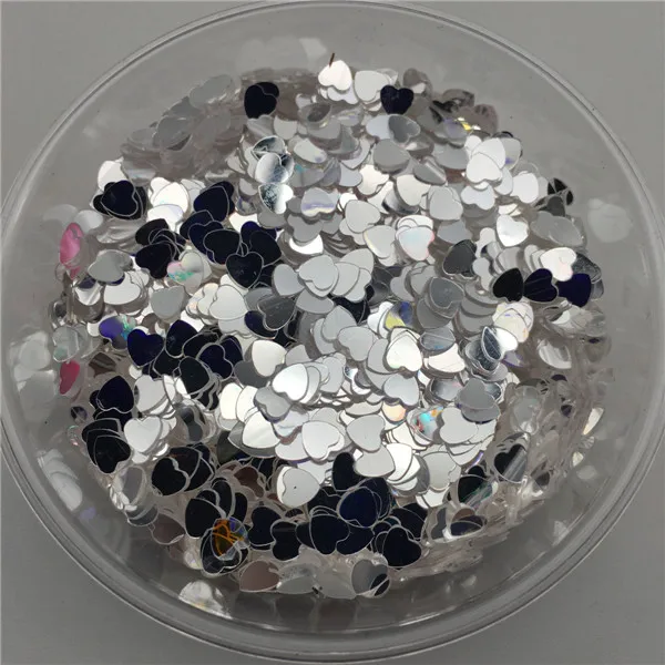 Crystal Transparent Новинка, хит, 20 г, 4 мм, в форме сердца, ПВХ, свободные блестки, блестки, пайетки для дизайна ногтей, маникюра/шитья/свадьбы, конфетти украшения - Цвет: Crystal Transparent
