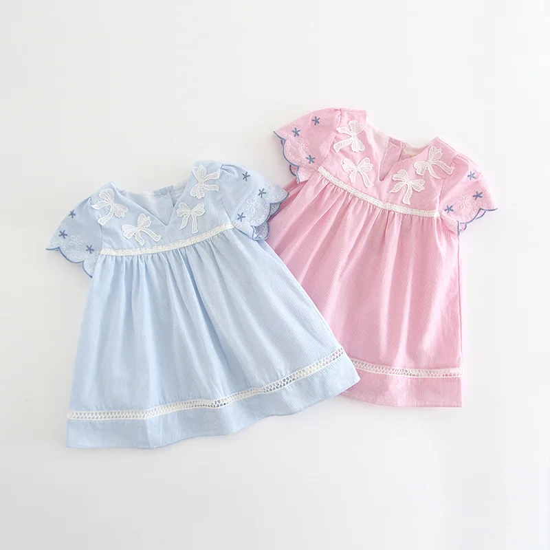 Детское летнее Хлопковое платье с цветочным принтом | Детская одежда и обувь