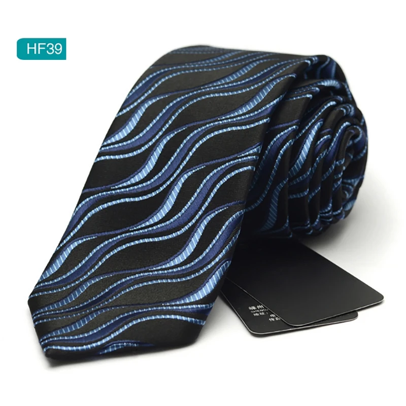 2017 Новый бренд 6 см Тонкий шелковый галстук для мужчин Модный деловой клетчатый