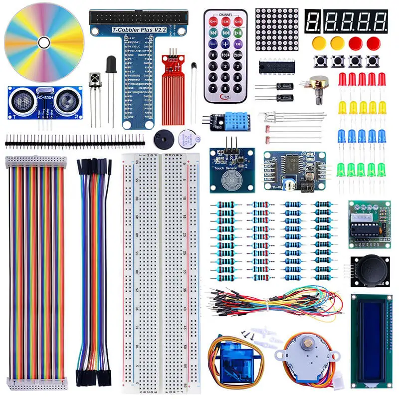 Elecrow Raspberry Pi 3 стартер комплект для Arduino 2 в 1 DIY Обучающий набор LCD1602 дисплей SG90 серво датчики модуль 30 занятий