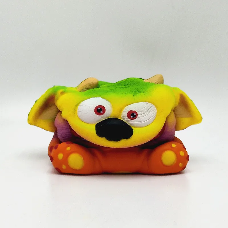 Creative Cartoon Colorful Little Devil Squishy Toy Slow Rising Rebound Halloween Toy Squishy Simulation Big Ear Monster Toys