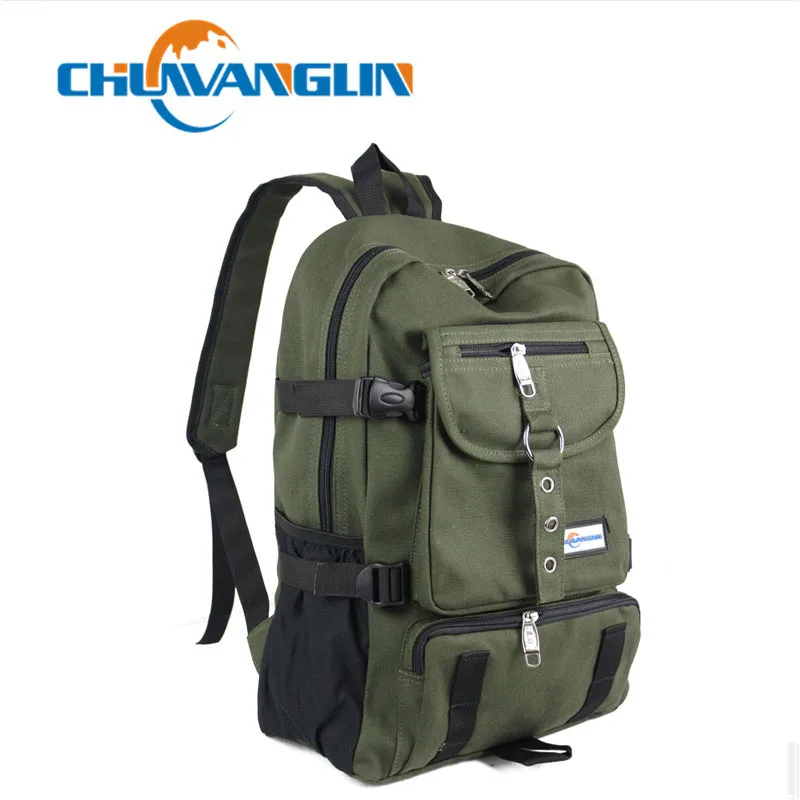 

Chuwanglin модный мужской рюкзак для отдыха, Дизайнерская Дорожная сумка на молнии, Одноцветный Повседневный холщовый рюкзак , школьная сумка ...