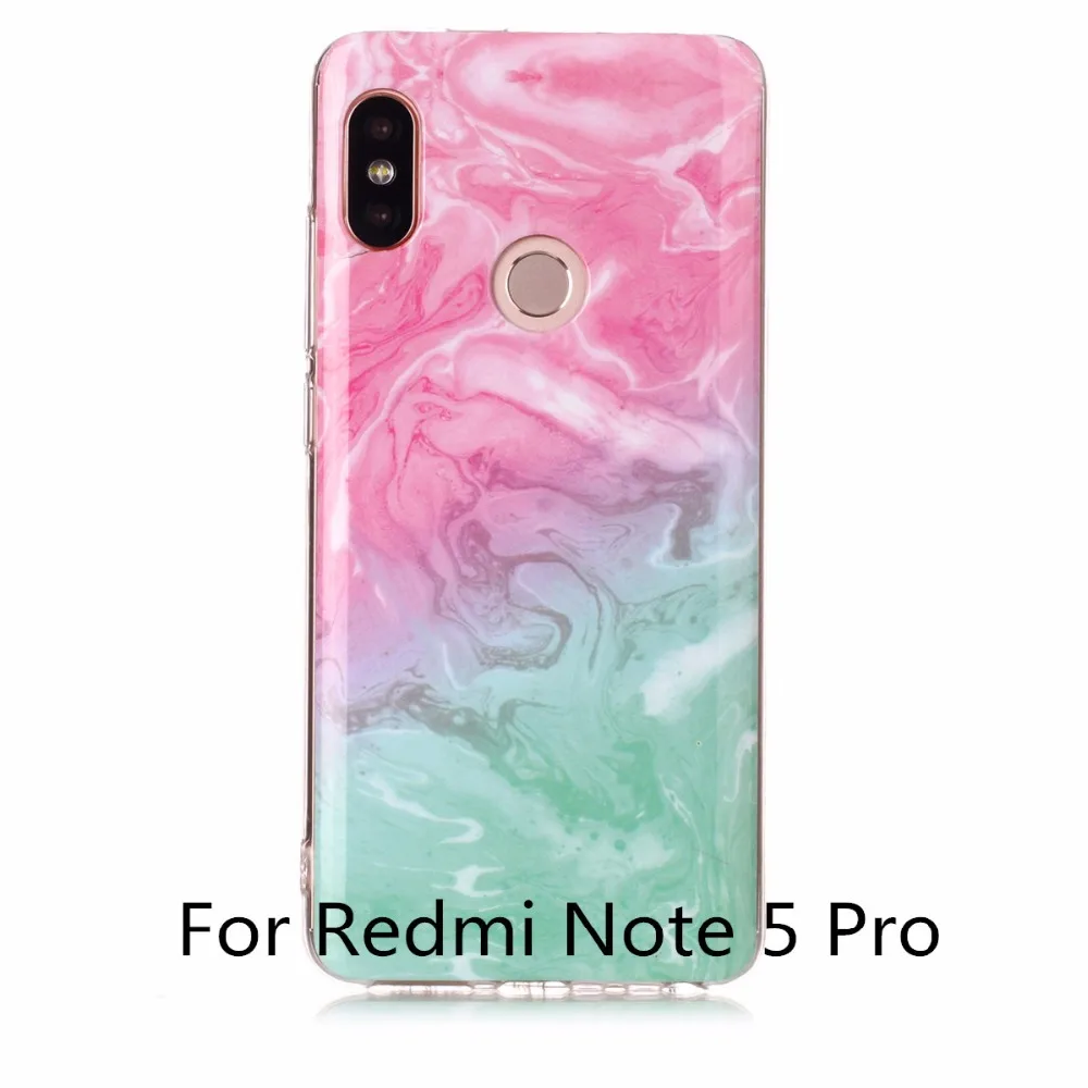 Чехол Marbling из ТПУ для Xiaomi Redmi Note 5/Note 5 Pro Ультратонкий силиконовый чехол телефона
