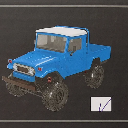 Синий MN45 1:12 4WD RC автомобиль игрушка пикапы автомобиль военный Рок Гусеничный автомобиль RTR новое поступление - Цвет: Синий